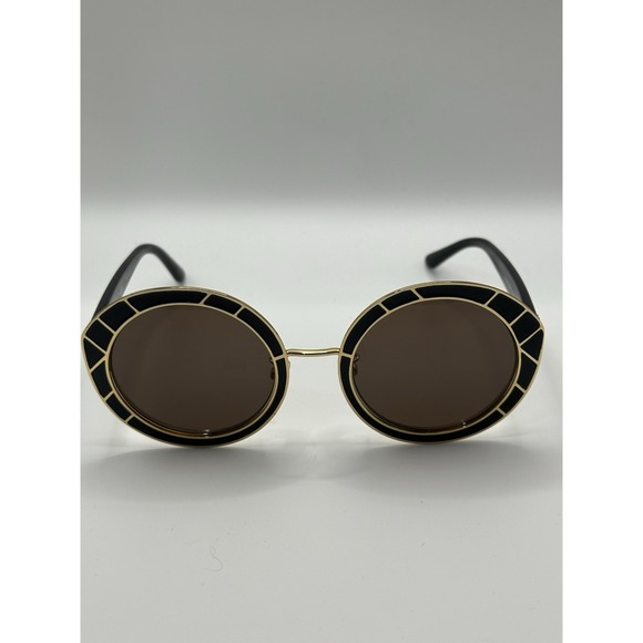 Tory Burch Accessories - Stunning Classy Chic Tory Burch Round Geometric Black & Gold